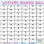 lottery bonus ball sheet